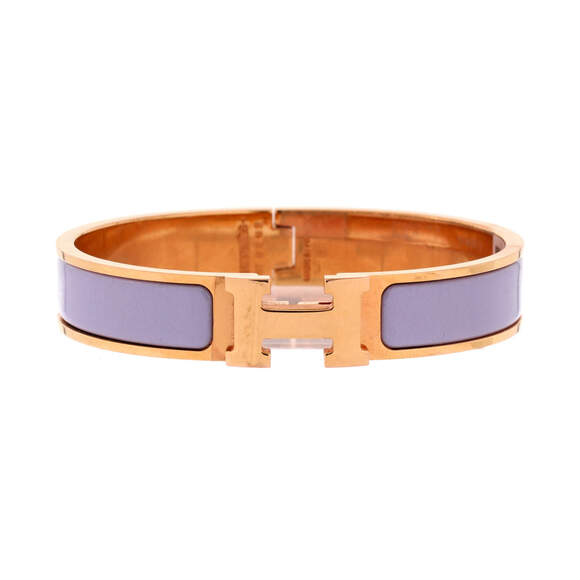 Hermes Jewelry - Hermes Narrow Clic H Bracelet Enamel